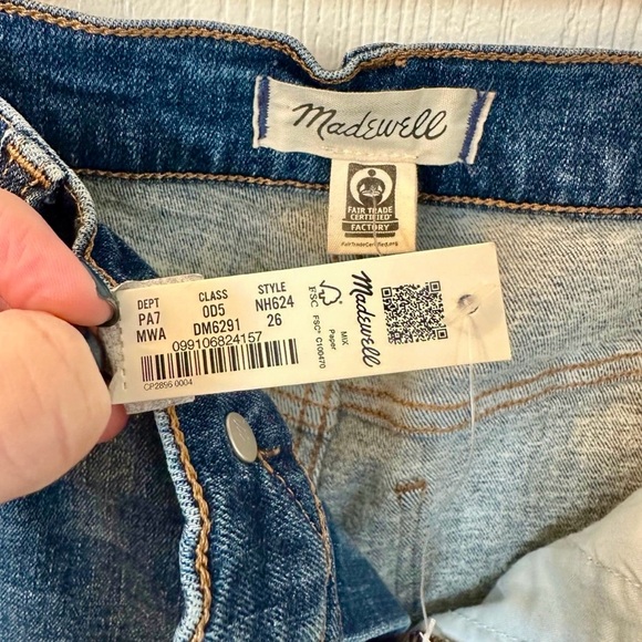 Madewell The Perfect Vintage Jean Size 26 Like New - Picture 10 of 12